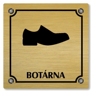 Botárna, 100x100mm, zlatá, Kansas